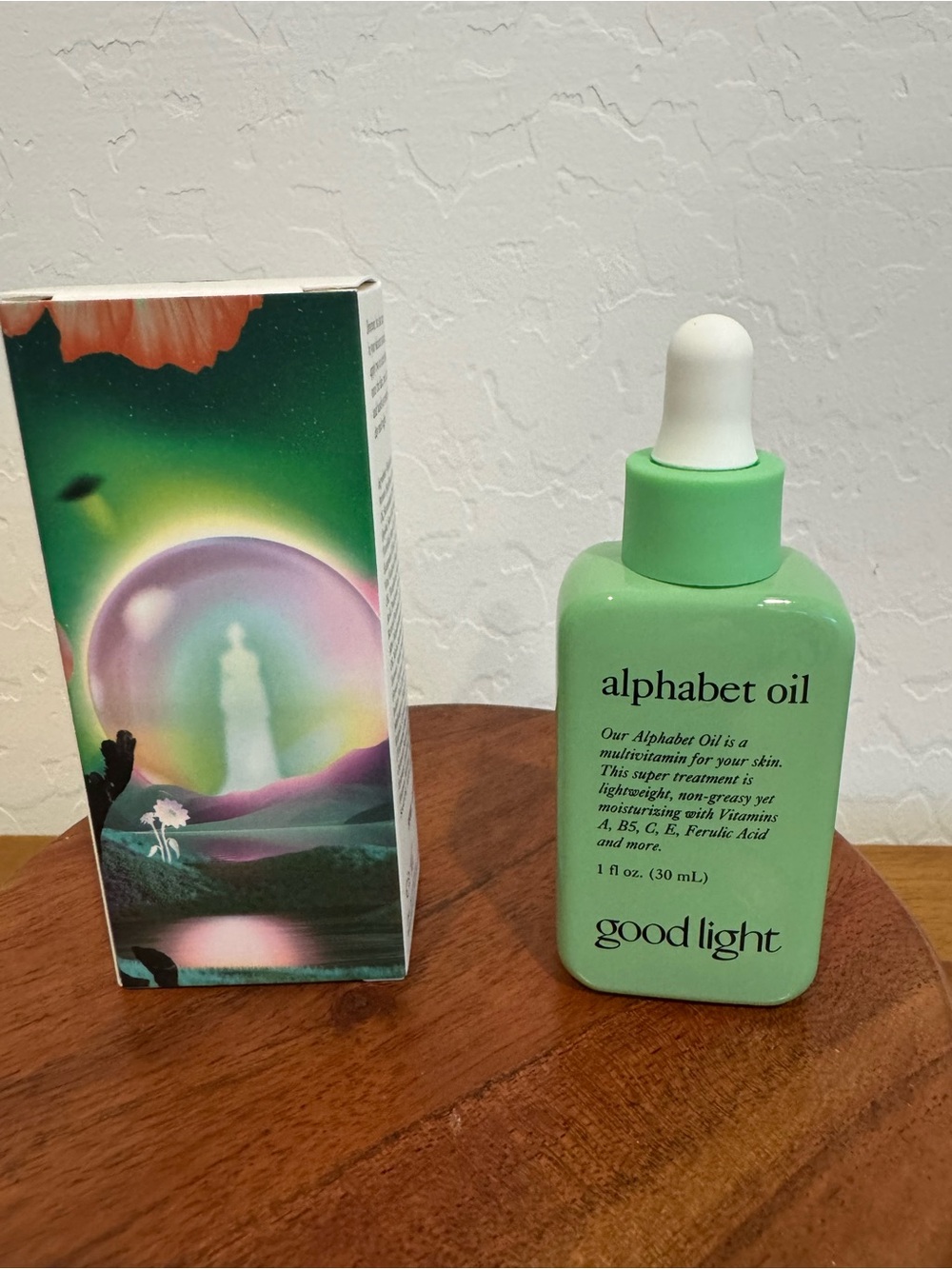 Good Light Alphabet Oil - Mint Green Bottle